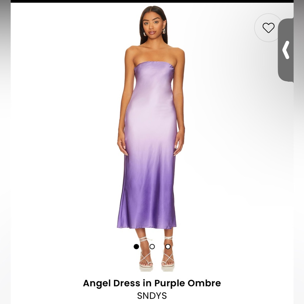 Brand new stapless silk dress.